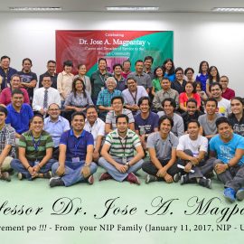 NIP honors Prof. Dr. Jose A. Magpantay